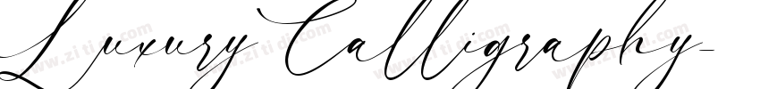 Luxury Calligraphy字体转换